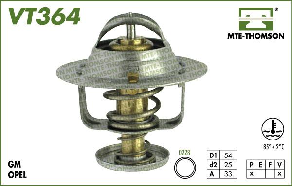 MTE-Thomson VT364.89 - Термостат охлаждающей жидкости / корпус autosila-amz.com
