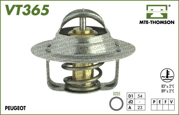 MTE-Thomson VT365.89 - Термостат охлаждающей жидкости / корпус autosila-amz.com