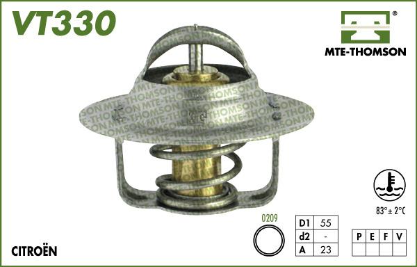 MTE-Thomson VT330.83 - Термостат охлаждающей жидкости / корпус autosila-amz.com
