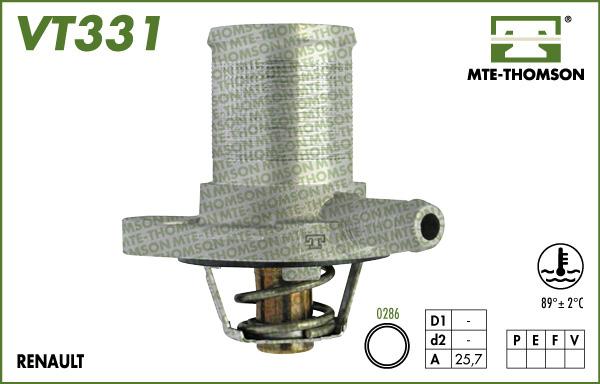 MTE-Thomson VT331.89 - Термостат охлаждающей жидкости / корпус autosila-amz.com