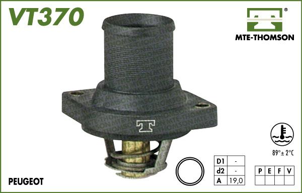 MTE-Thomson VT370.89 - Термостат охлаждающей жидкости / корпус autosila-amz.com