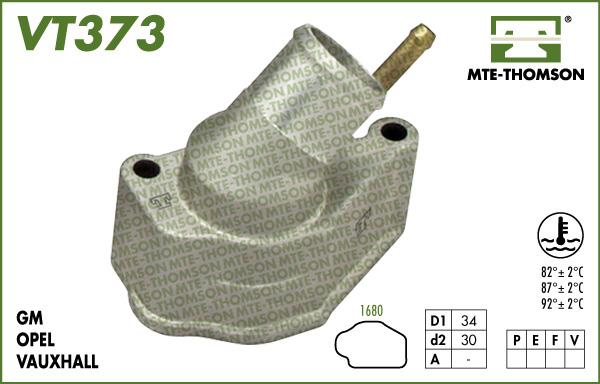 MTE-Thomson VT373.82 - Термостат охлаждающей жидкости / корпус autosila-amz.com