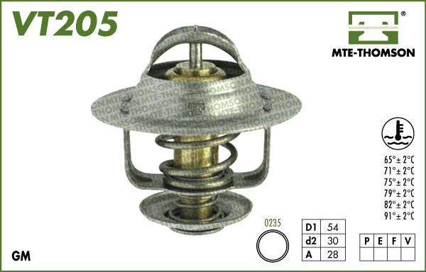 MTE-Thomson VT205.91 - Термостат охлаждающей жидкости / корпус autosila-amz.com
