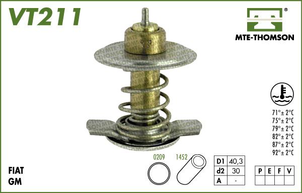 MTE-Thomson VT211.92 - Термостат охлаждающей жидкости / корпус autosila-amz.com