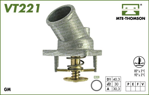 MTE-Thomson VT221.92 - Термостат охлаждающей жидкости / корпус autosila-amz.com