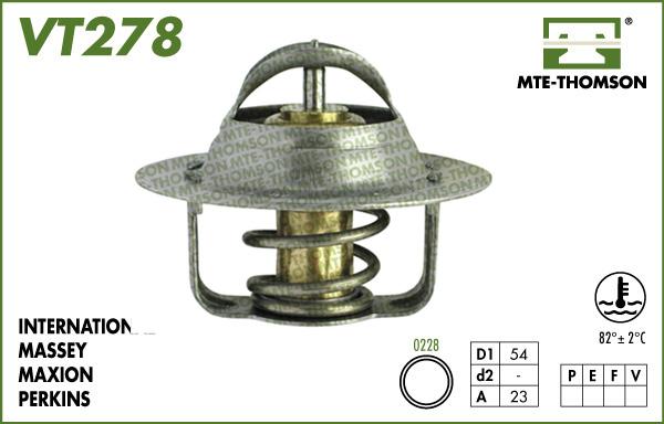 MTE-Thomson VT278.82 - Термостат охлаждающей жидкости / корпус autosila-amz.com