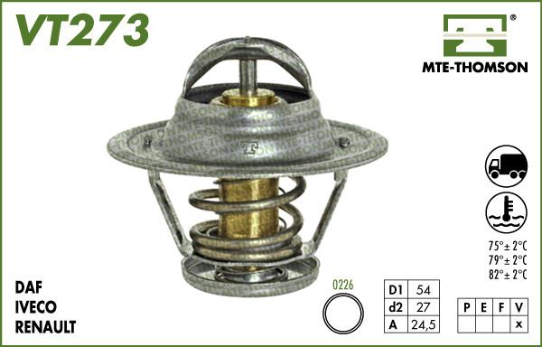 MTE-Thomson VT273.79 - Термостат охлаждающей жидкости / корпус autosila-amz.com