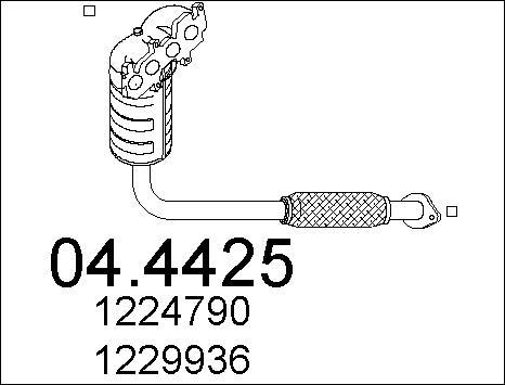 MTS 04.4425 - Катализатор autosila-amz.com