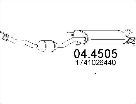 MTS 04.4505 - Катализатор autosila-amz.com