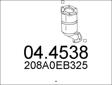 MTS 04.4538 - Катализатор autosila-amz.com