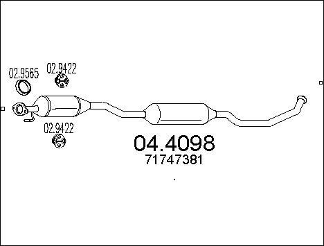 MTS 04.4098 - Катализатор autosila-amz.com