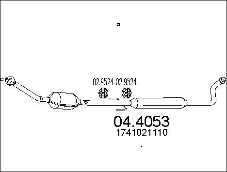 MTS 04.4053 - Катализатор autosila-amz.com