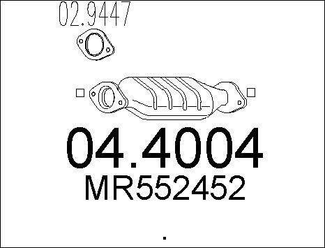 MTS 04.4004 - Катализатор autosila-amz.com