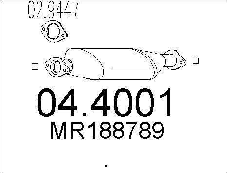 MTS 04.4001 - Катализатор autosila-amz.com