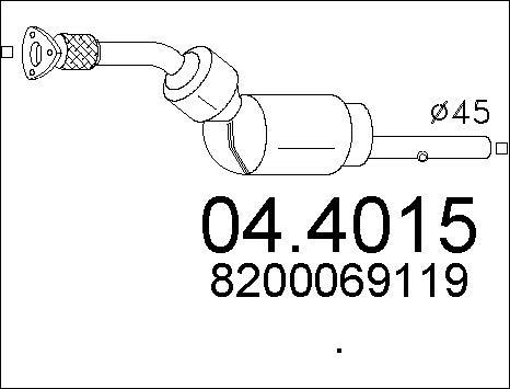 MTS 04.4015 - Катализатор autosila-amz.com