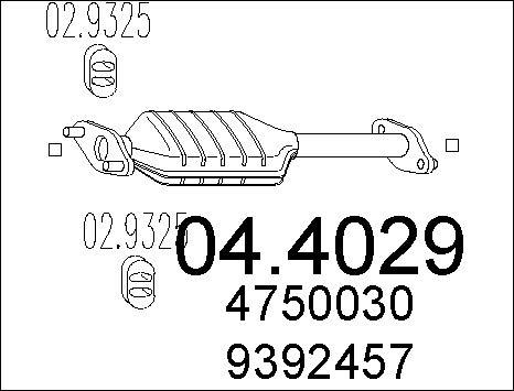 MTS 04.4029 - Катализатор autosila-amz.com
