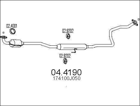 MTS 04.4190 - Катализатор autosila-amz.com
