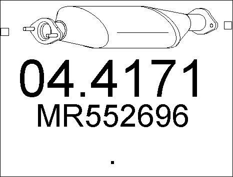 MTS 04.4171 - Катализатор autosila-amz.com