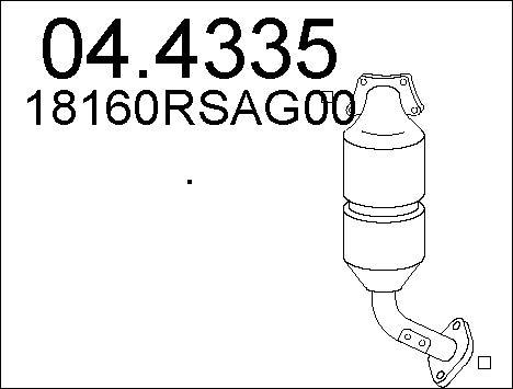 MTS 04.4335 - Катализатор autosila-amz.com