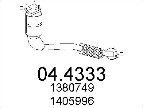 MTS 04.4333 - Катализатор autosila-amz.com