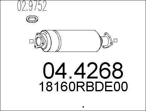 MTS 04.4268 - Катализатор autosila-amz.com