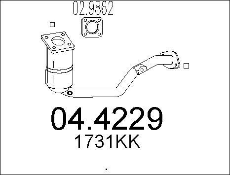 MTS 04.4229 - Катализатор autosila-amz.com