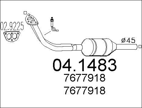 MTS 04.1483 - Катализатор autosila-amz.com