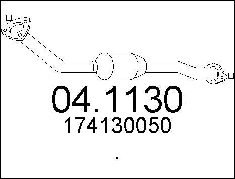 MTS 04.1130 - Катализатор autosila-amz.com