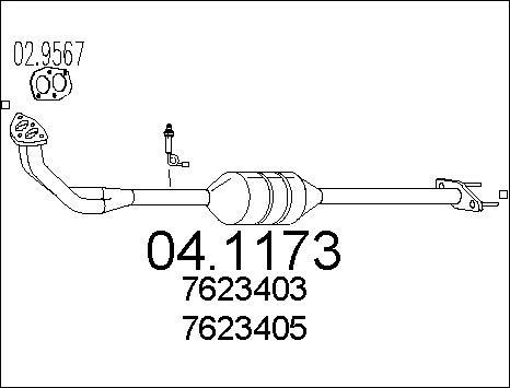 MTS 04.1173 - Катализатор autosila-amz.com