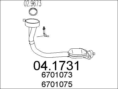 MTS 04.1731 - Катализатор autosila-amz.com