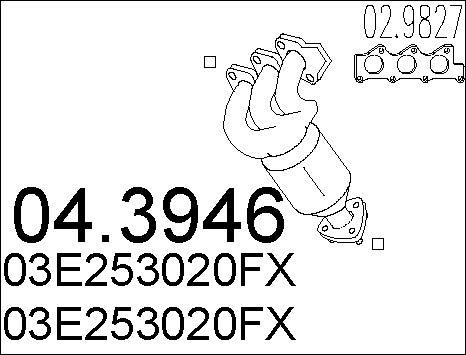 MTS 04.3946 - Катализатор autosila-amz.com