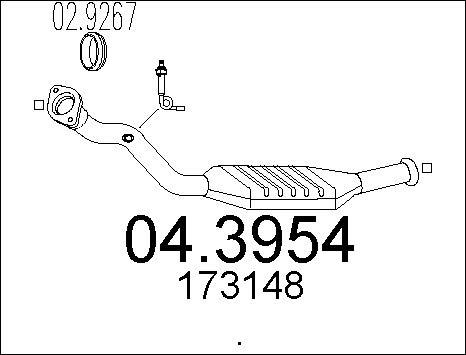 MTS 04.3954 - Катализатор autosila-amz.com