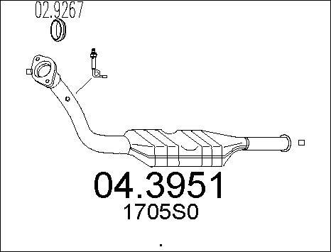 MTS 04.3951 - Катализатор autosila-amz.com