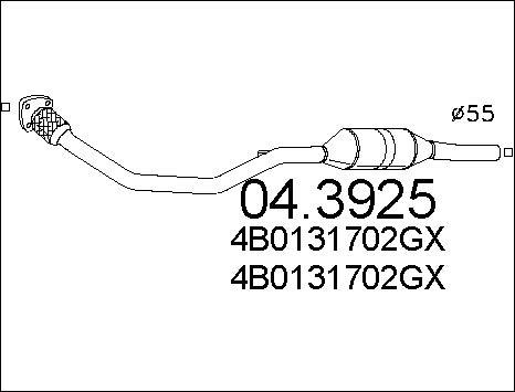 MTS 04.3925 - Катализатор autosila-amz.com