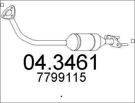 MTS 04.3461 - Катализатор autosila-amz.com