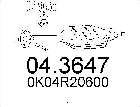 MTS 04.3647 - Катализатор autosila-amz.com