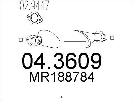 MTS 04.3609 - Катализатор autosila-amz.com