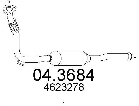 MTS 04.3684 - Катализатор autosila-amz.com