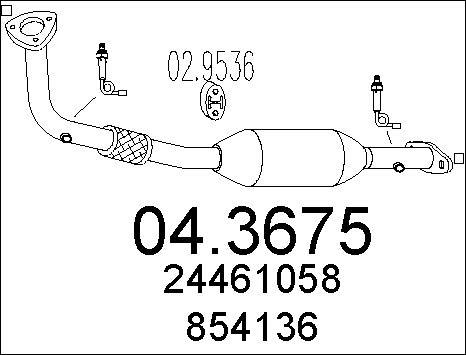 MTS 04.3675 - Катализатор autosila-amz.com