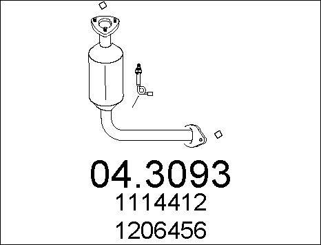 MTS 04.3093 - Катализатор autosila-amz.com
