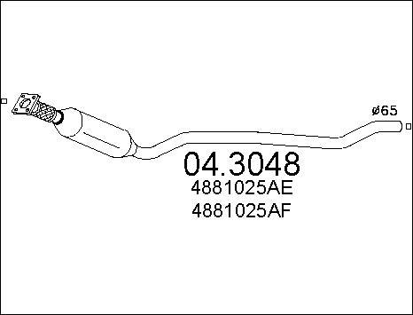 MTS 04.3048 - Катализатор autosila-amz.com