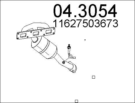 MTS 04.3054 - Катализатор autosila-amz.com