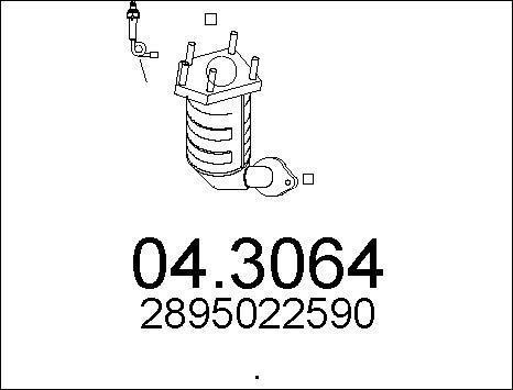 MTS 04.3064 - Катализатор autosila-amz.com