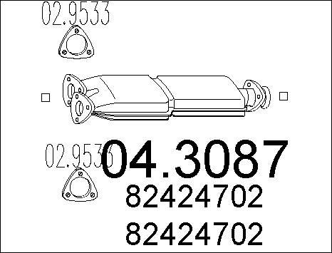 MTS 04.3087 - Катализатор autosila-amz.com