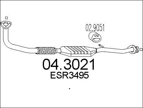 MTS 04.3021 - Катализатор autosila-amz.com