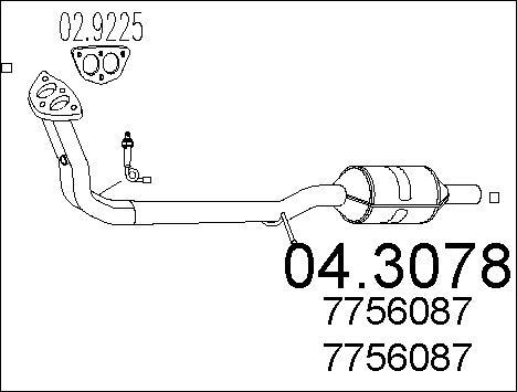 MTS 04.3078 - Катализатор autosila-amz.com