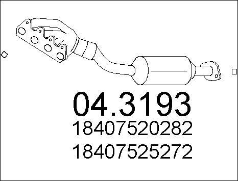 MTS 04.3193 - Катализатор autosila-amz.com