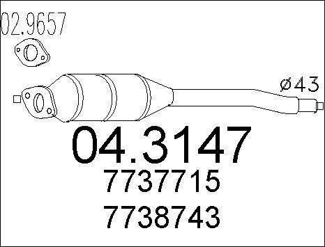 MTS 04.3147 - Катализатор autosila-amz.com
