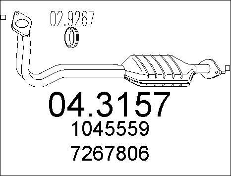 MTS 04.3157 - Катализатор autosila-amz.com