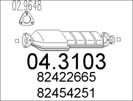 MTS 04.3103 - Катализатор autosila-amz.com